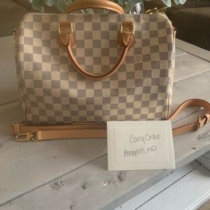 Louis Vuitton Speedy B 30 Damier Azur